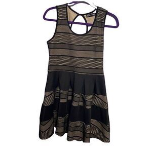 Crystal Doll black and nude lace dress size small